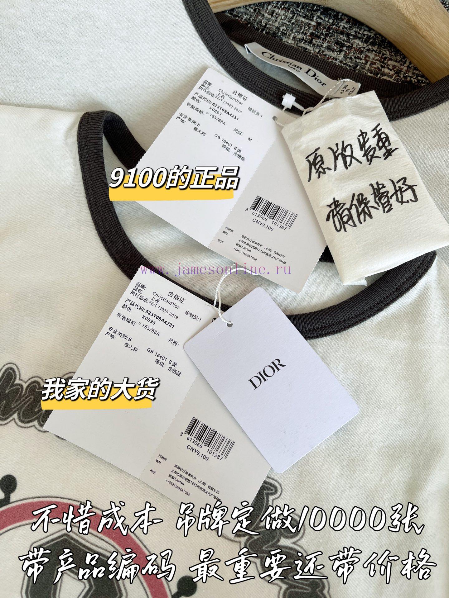 DIOR Dior 25 Early Spring Short Sleeve 9100 Purchase Zp Disassembly And Creation Customized Wea nbx2167v - Image 4