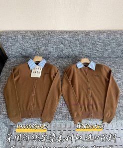 MiuMiu 25 Early Autumn New Knitted Cardigan 🐮 19800 Purchase Zp Disassembly And Manufacturing C 9e361lp2